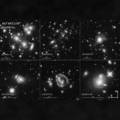 Compass and Scale Image for Ultra-Bright Galaxies