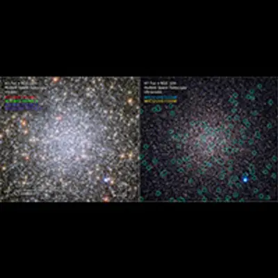 Compass and Scale Image of 47 Tucanae