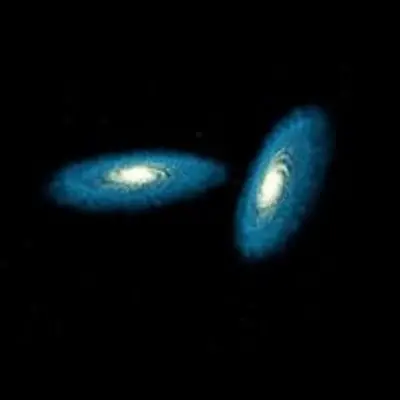 Galaxy Collision I – Approach