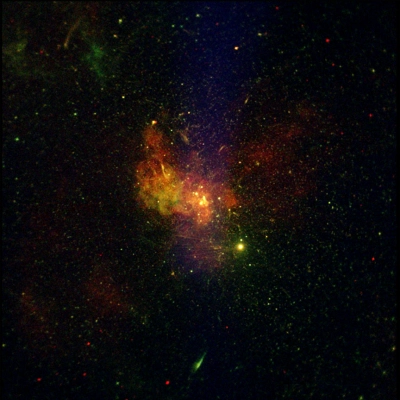 Sagittarius A* - The region around the supermassive black hole at the center of our galaxy called Sagittarius A*.
