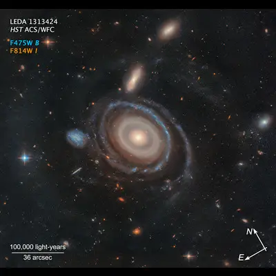 Galaxy LEDA 1313424 (Compass Image)