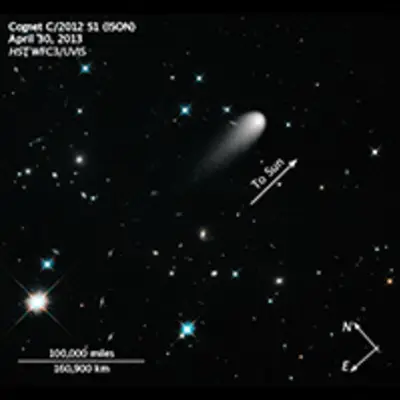 Compass and Scale Image for Comet ISON