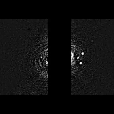 Neptune Ring Arcs and Moons (unannotated)