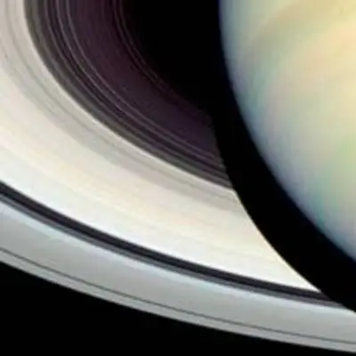 Detail of Saturn's Rings, Disk and Shadow