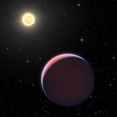 Illustration of Kepler 51 System