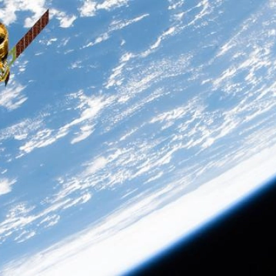 The HTV‑X1 cargo spacecraft from JAXA departs the International Space Station