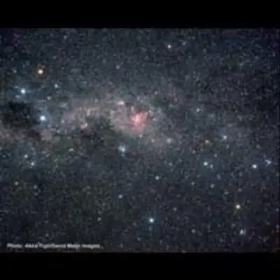 Ground Image and Constellation Region Around Carina Nebula
