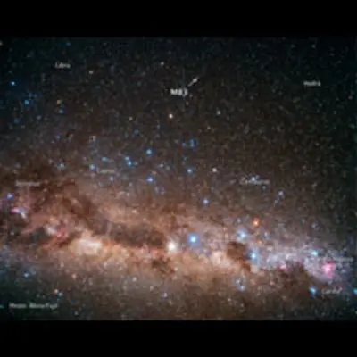 Ground-based Image of Sky Around M83