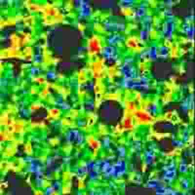 Hubble Deep Field: False Color Image