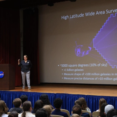 Dr. Julie McEnery, Senior Project Scientist for NASA's Nancy Gr
