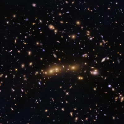 Hubble Glimpses Merging Galaxy Clusters