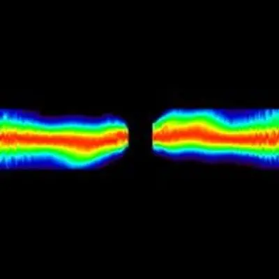 Inner Region of Dust Disk Around Star Beta Pictoris (False Color Image)