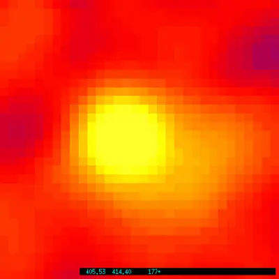 Close-up of Gamma Ray Burst 990123