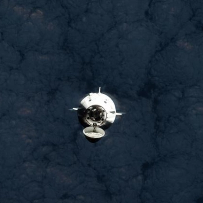 The SpaceX Dragon spacecraft carrying Axiom Mission 4 approaches the International Space Station