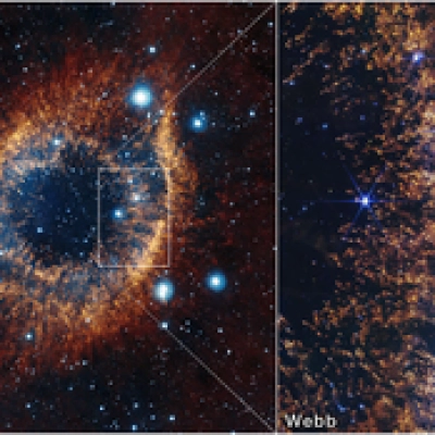 Helix Nebula Context (VISTA and Webb)