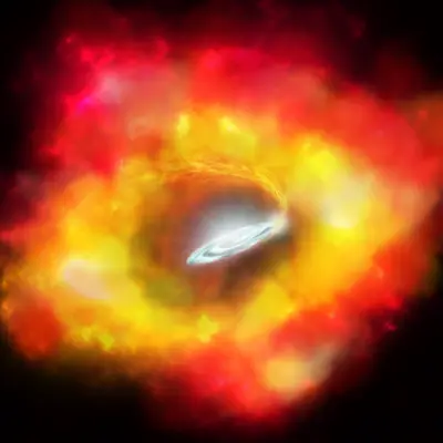 N6946-BH1 Failed Supernova (Artist's Illustration)