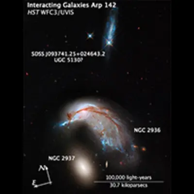 Compass and Scale Image for Arp 142