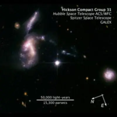 Compass and Scale Image for HCG 31