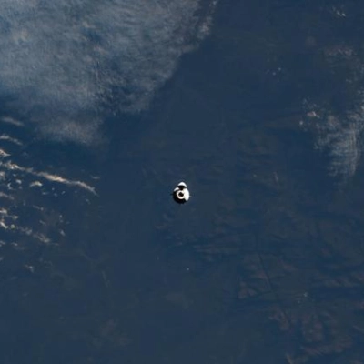 The SpaceX Dragon spacecraft approaches the International Space Station