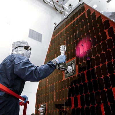 Roman Space Telescope Solar Array Cleaning