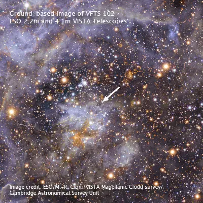 Ground-based Image of Tarantula Nebula