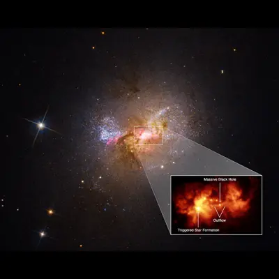 Black Hole Triggering Star Formation in Henize 2-10