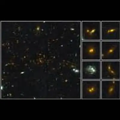 Galaxy Collisions in Distant Cluster