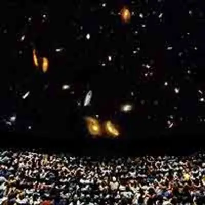 Audience Viewing Award-Winning Hubble IMAX Film (Photo Illustration)