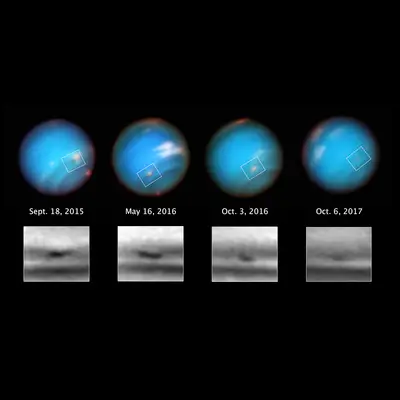 Neptune's Mysterious Shrinking Storm