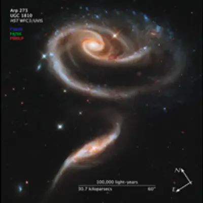 Compass and Scale Image of Arp 273