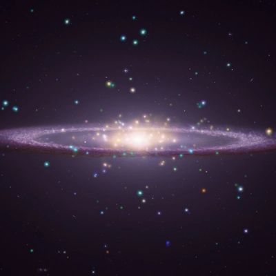 M104 - Galaxy gallery: Sixteen galaxies including spirals, ellipticals, and irregulars.
