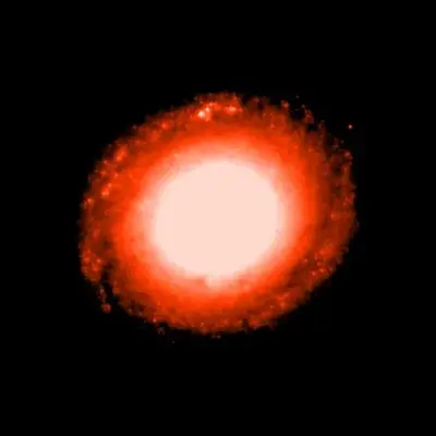 Barred Spiral Galaxy NGC 1512 in Infrared Light