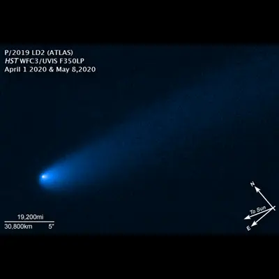 Trojan Asteroid 2019 LD2 Compass