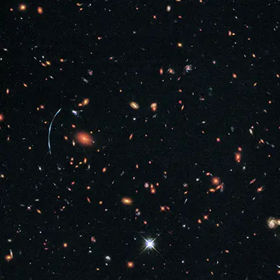 Wide Field Image of Galaxy Cluster SDSS J1110+6459