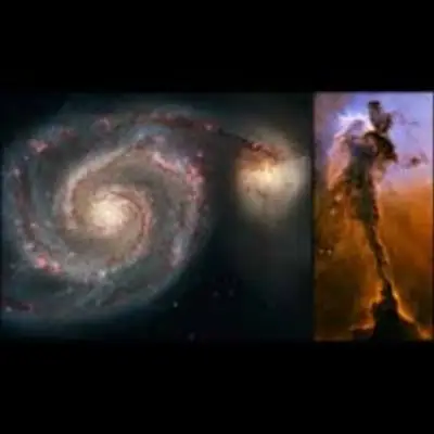 Hubble's 15th Anniversary Images of the Whirlpool Galaxy (M51) and Eagle Nebula