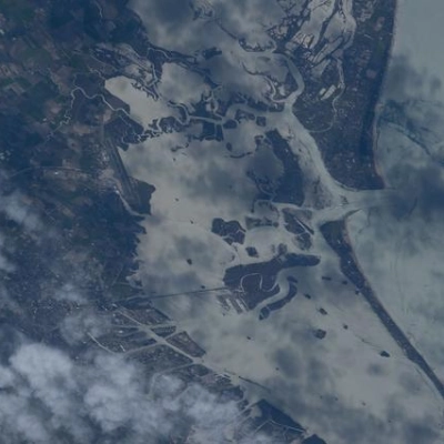 Venice, Italy, is pictured from the International Space Station