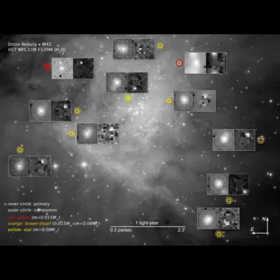 Compass Image for Substellar Objects in Orion