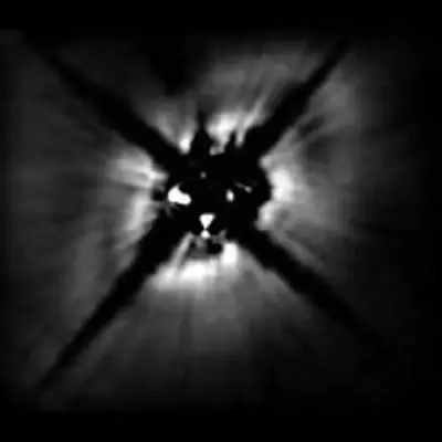 Gap in Stellar Dust Disk May Be Swept Out By Planet