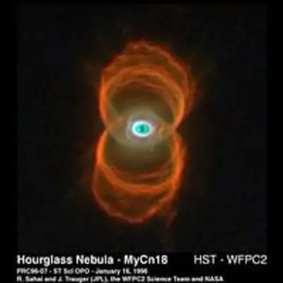 Hubble Science Image Utilized in "Touch the Universe" – Hourglass Nebula