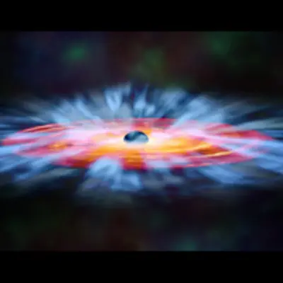 Black Hole Outflow (Artist's Illustration)