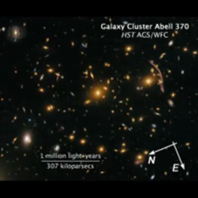 Compass and Scale Image of Abell 370