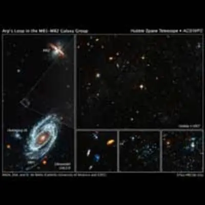 Location of the Blue Blobs in Galaxy Group