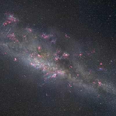 Artist's Illustration of Unlensed Source Galaxy