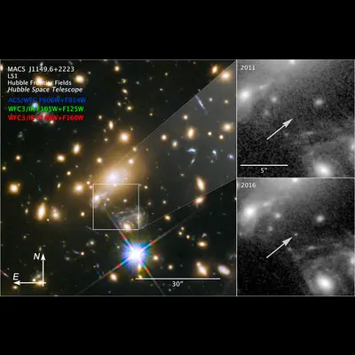Compass Image for Icarus (MACS J1149_2223 Lensed Star 1)