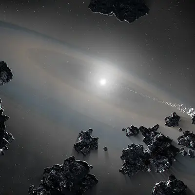 Material Accreting onto the White Dwarf G238-44
