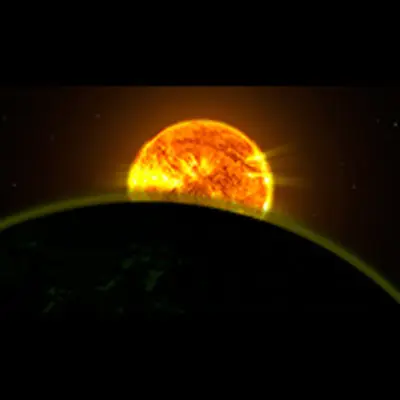 Faint Signatures of Water in Exoplanet's Atmosphere (Artist's Illustration)