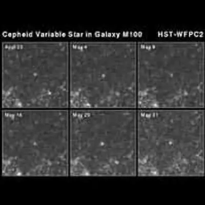 Hubble Snapshots Capture Pulsation Rate of a "Stellar Milepost"
