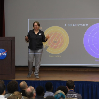 Dr. Julie McEnery, Senior Project Scientist for NASA's Nancy Gr