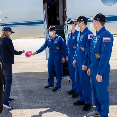 NASA's SpaceX Crew-10 Arrival at Kennedy Space Center