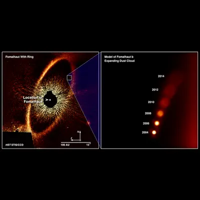 Compass Image of Model of Fomalhaut b Dust Cloud